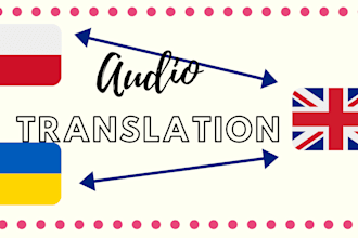 translate the audio file in polish or ukrainian into english