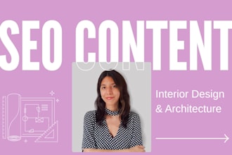 write SEO content in spanish, architecture and interior design