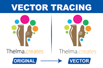 professionally do vector tracing, convert logo to vector