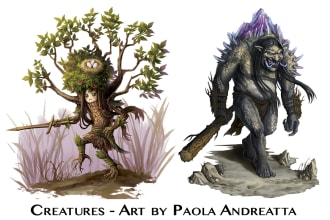 draw creatures, animals or monsters like rpg manuals