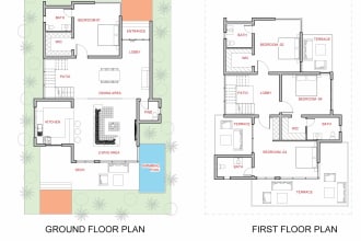 draft  your 2d architecture floor plan from sketch or pdf
