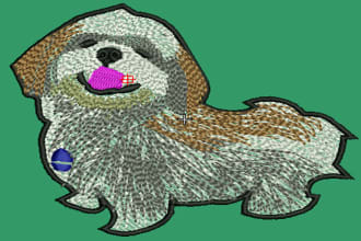 digitize emb dst pes embroidery design