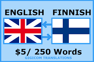 perfectly translate english to finnish or finnish to english translation