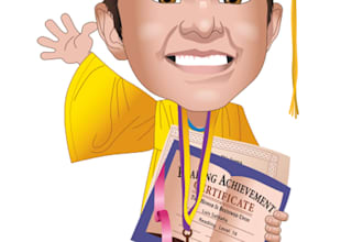 draw your caricature for your graduation