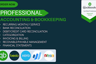 do accounting and bookkeeping in quickbooks online, zoho