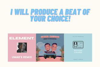 produce a beat of your choice