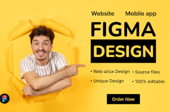 do figma design, website design, uiux design in figma