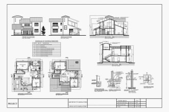 draft architectural autocad submission drawings, plans, elevations