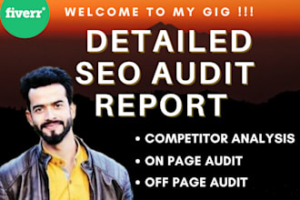 audit website and competitor analysis report with strategies