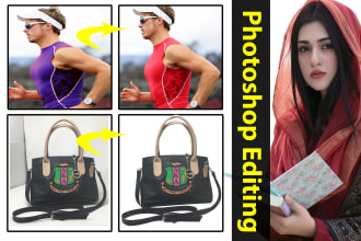 photoshop editing remove background, resize, crop images