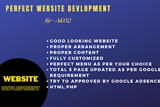 make a website as per your choice