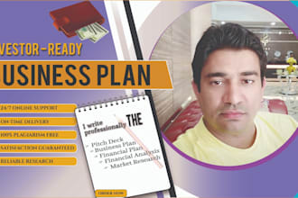 provide an investor ready business plan, pitch deck and marketing plan