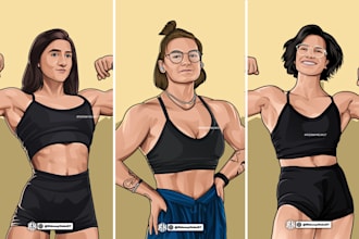 draw you into gta game cartoon illustration style in 24hours