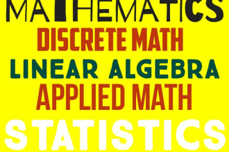 help you in mathematics, linear algebra, discrete math and statistics