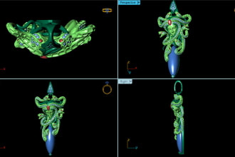 creat 3d jewelry cad design for 3d printing and rendering for you