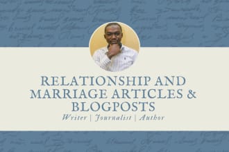 write relationship or marriage articles and blog posts