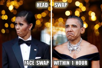 face swap, head or body change within 1 hour