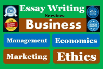 write essays in business, economics, and management