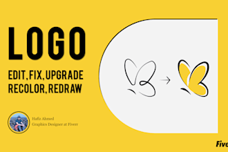 fix, edit, recolor, redraw, upgrade your logo
