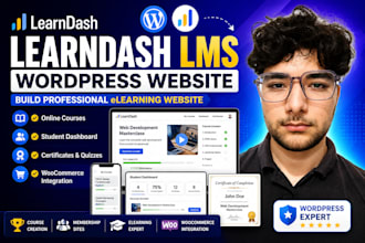 build a learndash lms elearning website