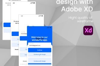 design wireframe UI for your app using adobe xd