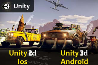 develop 3d 2d multiplayer game in unity