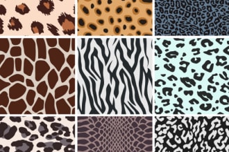 create animal leopard and zebra patterns