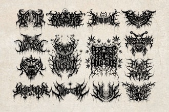 design your black, slamming, brutal, death metal logo