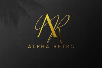 design monogram or signature logo with initial letters of your name or brand