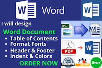 design word document and microsoft word document formatting