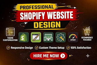 build shopify website, design or redesign shopify store, shopify dropshipping