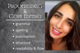 proofread and copy edit your document or book