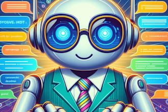 build and integrate ai chatbot which triggers custom actions