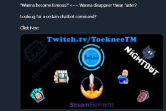 setup upgrade or clean up your twitch chatbots completely