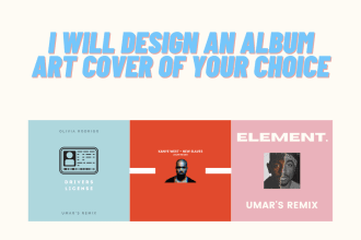 design a quick album cover art for cheap