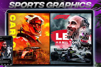 design a professional sports flyer, sports poster, sports graphics