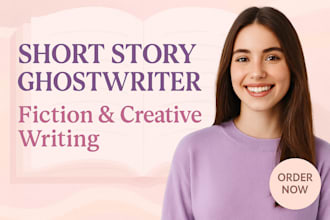 be your fiction ebook writer or short story ghostwriter
