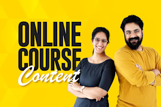 create online course content for elearning websites