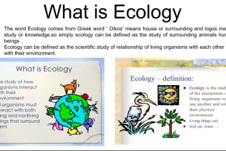 write ecology biology environment and social related articles