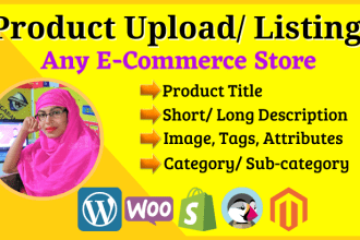 do product upload  listing to any woocommerce shopify store