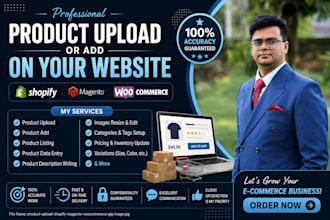 upload products to shopify woocommerce magento etsy amazon