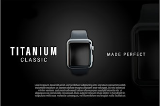 design a minimal product advertisement poster