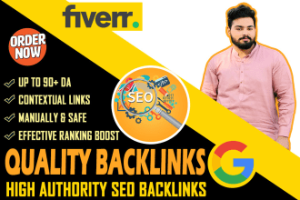 provide off page SEO high authority dofollow backlinks for google top rankings