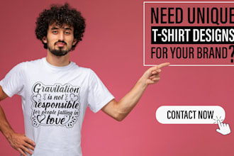 create custom and trendy typography t shirt design