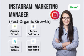 be your instagram marketing manager and content creator