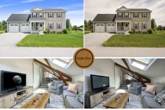 edit real estate photos single or multiple exposure