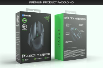 design packaging box, pouch, label and amazon listing image