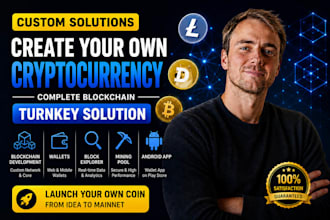 be your blockchain developer for a custom cryptocurrency