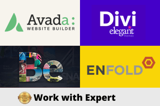 design or customize wordpress website using avada, divi, enfold and be theme