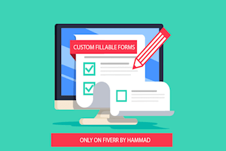 design a creative interactive and fillable PDF